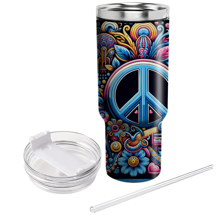 Woodstock Peace  Travel Tumblers