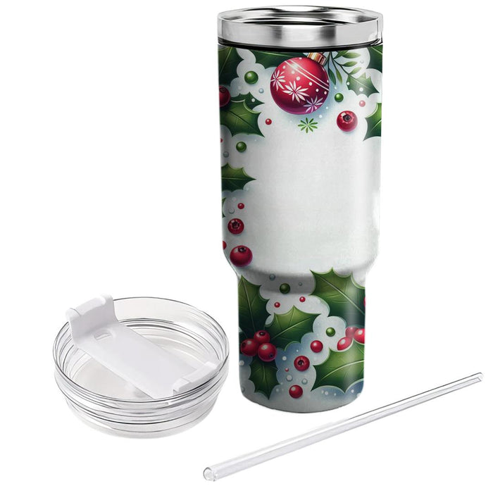 Winter Cranberry Festivity  Unique Tumblers