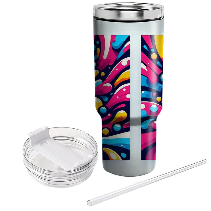 Vibrant Paint Splash  Custom Tumblers