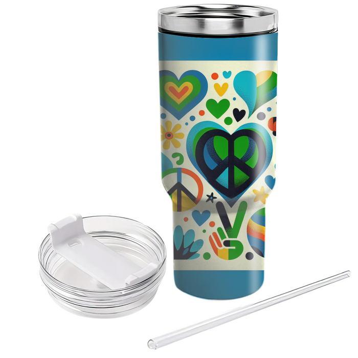 Peace And Love Spirit  Travel Tumblers