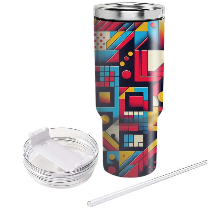 Bold Geometric Grids  Unique Tumblers