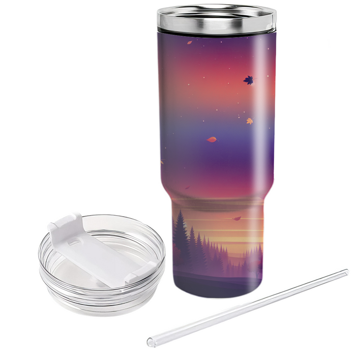 Autumn Twilight Serenity  Personalized Tumblers