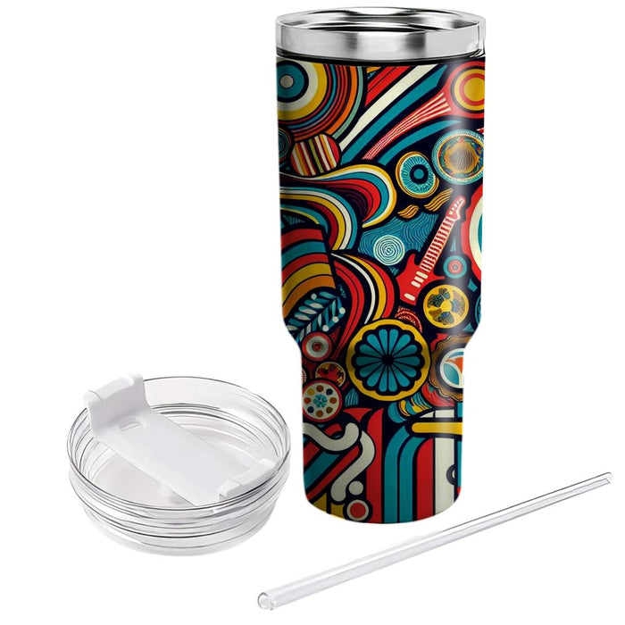 Retro Patterns And Stripes  Tumbler Cups