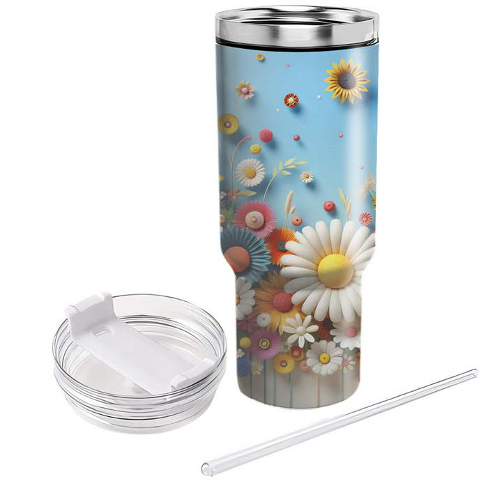 Whimsical Flower Adventure  Insulated Tumblers