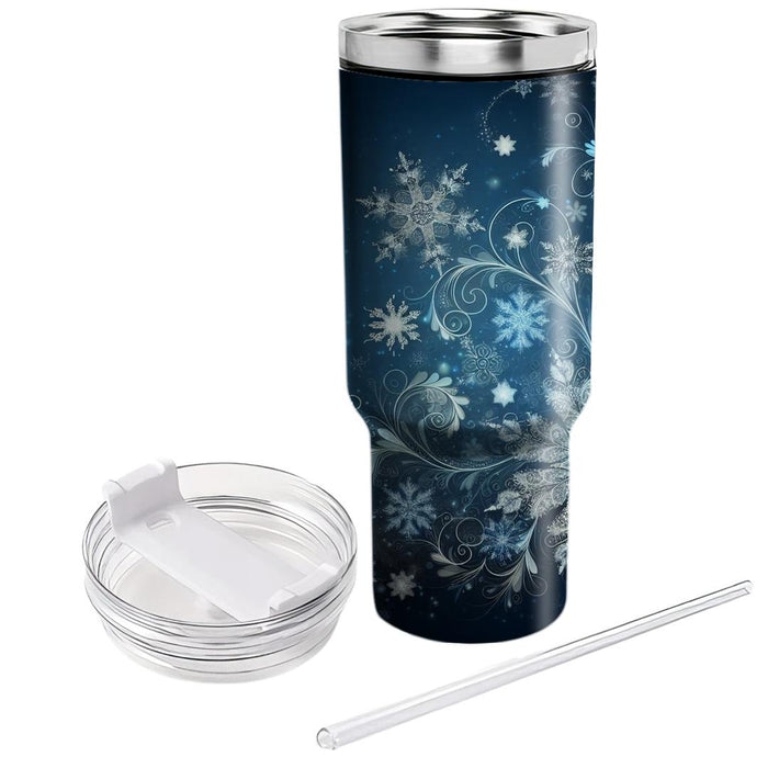 Winter Whimsical Snowflakes  Unique Tumblers