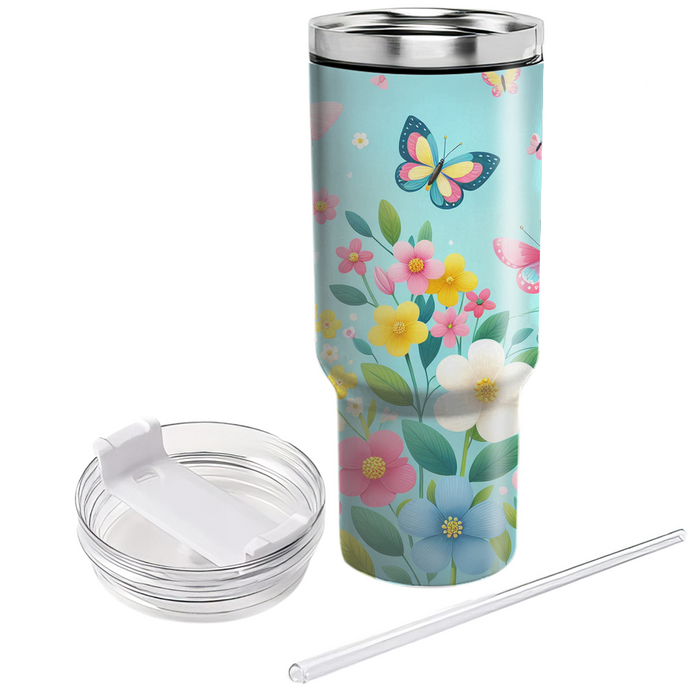 Whimsical Garden - A Spring Festival  Travel Tumblers