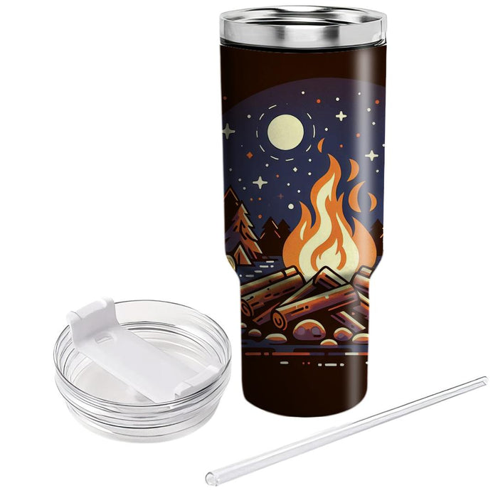 Vintage Campfire  Unique Tumblers