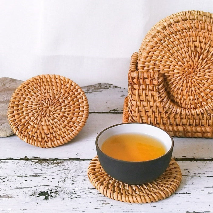 Natural Round Hand Woven Table Placemat