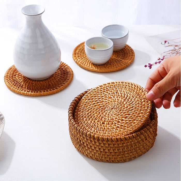 Natural Round Hand Woven Table Placemat