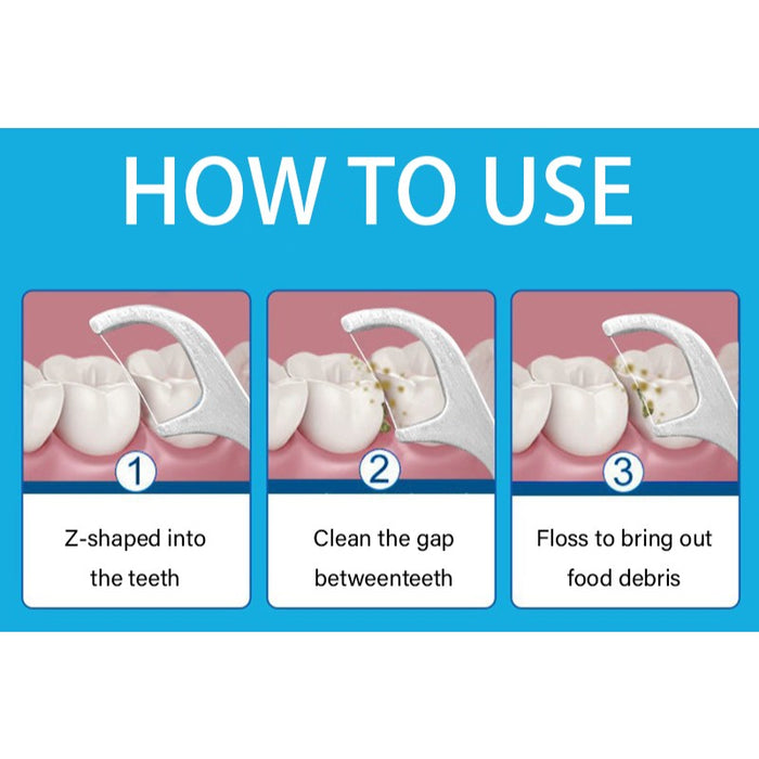 Metal Toothpicks Interdental Cleaning Set