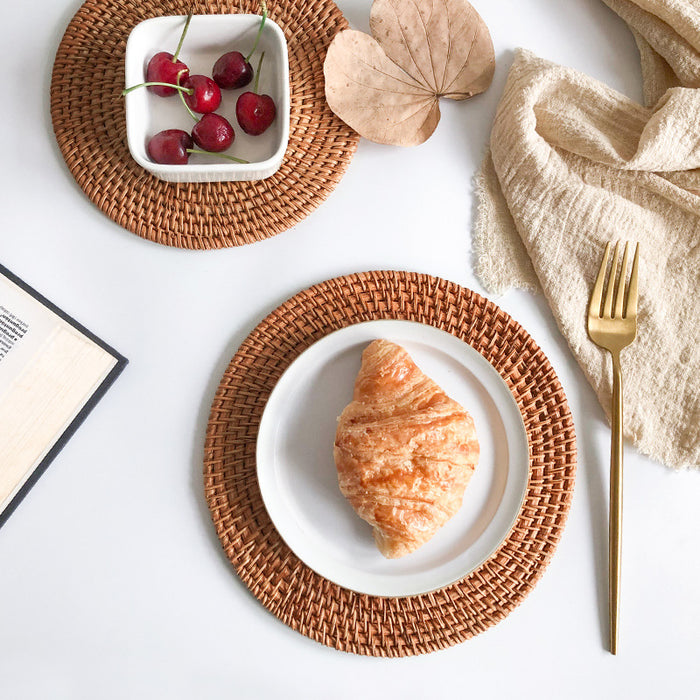 Natural Round Hand Woven Table Placemat