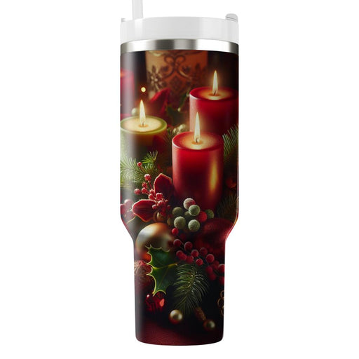 Candlelit Celebration - A Cozy Holiday  Decorative Tumblers