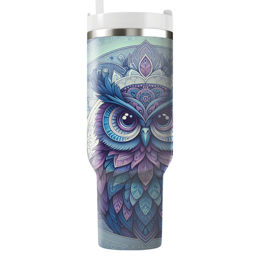 Mystical Owl Mandala Tumblers For Gifts