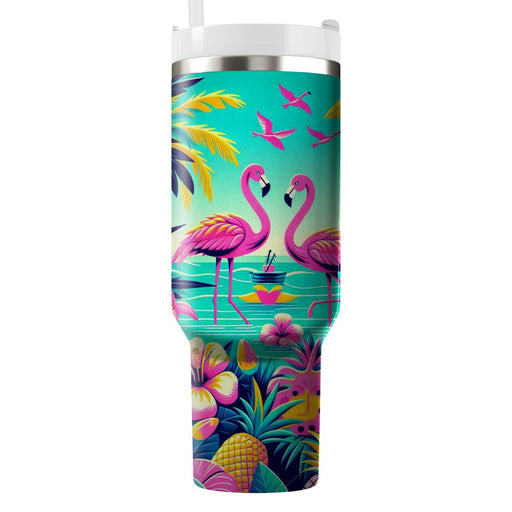 Tropical Retro Vibes  Custom Tumblers