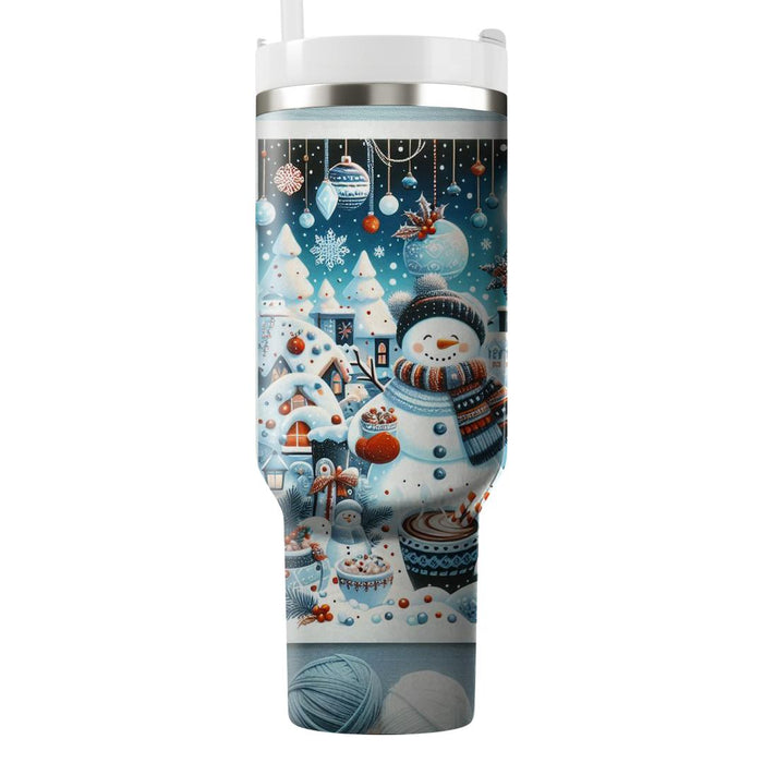 Winter Frosty Cheer  Travel Tumblers