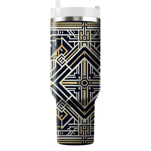 Art Deco Geometric Motifs  Custom Tumblers