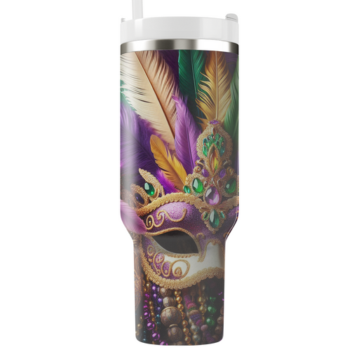 Sunkissed Carnival - A Vibrant Mardi Gras  Personalized Tumblers