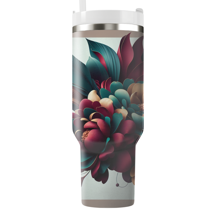 Bold Floral Fantasy  Travel Tumblers