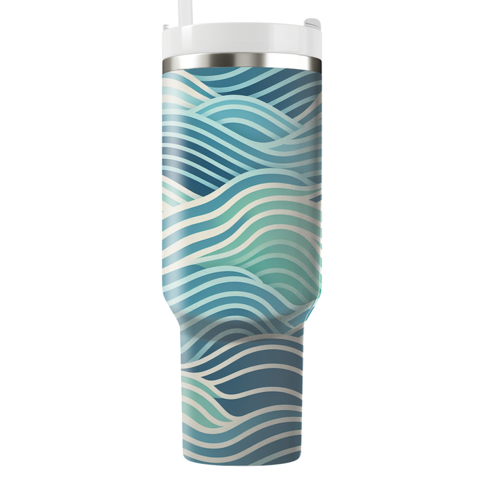 Wave Ripple Illusion  Custom Tumblers