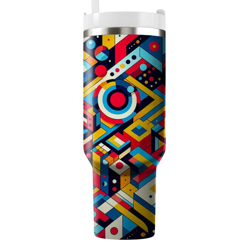 Vibrant Geo  Personalized Tumblers