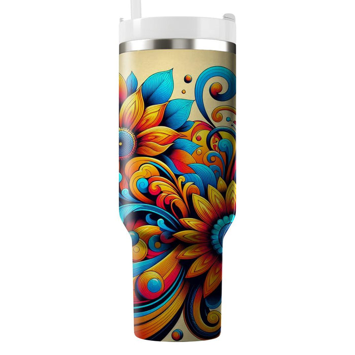  Floral Explosion  Unique Tumblers