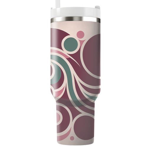 Floral Geometric Harmony  Tumblers With Lids