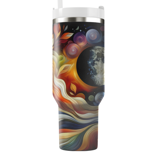 Whimsical Harvest Moon - Fall Equinox Celebration  Custom Tumblers