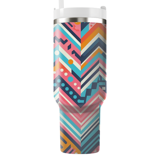 Zigzag Color Burst Decorative Tumblers