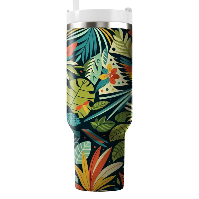 Vivid Tropical Birds  Decorative Tumblers