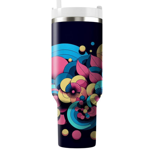 Vintage Neon Floral  Insulated Tumblers