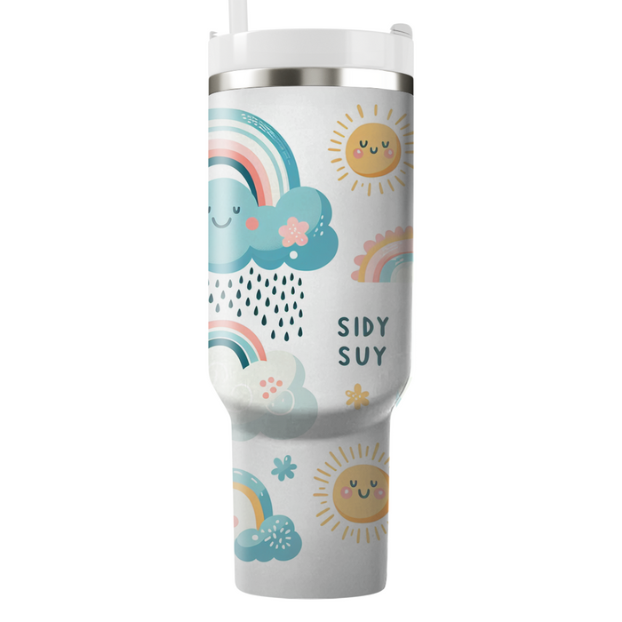 Whimsical Clouds  Tumbler Cups