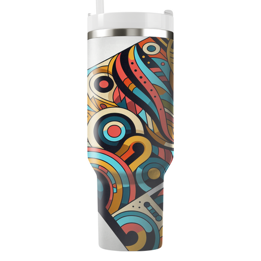 Vibrant Tribal Patterns Tumblers With Lids