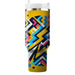 Bold Zigzag Patterns  Personalized Tumblers