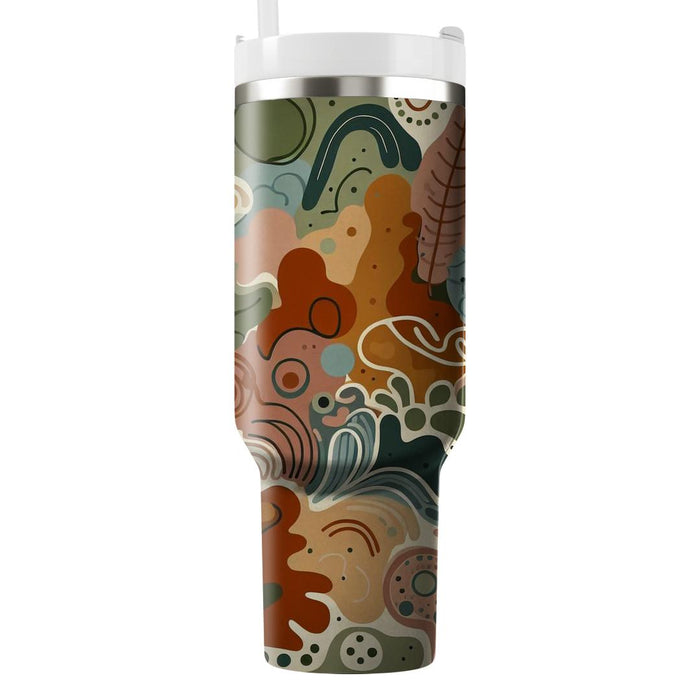 Abstract Boho Bliss  Unique Tumblers