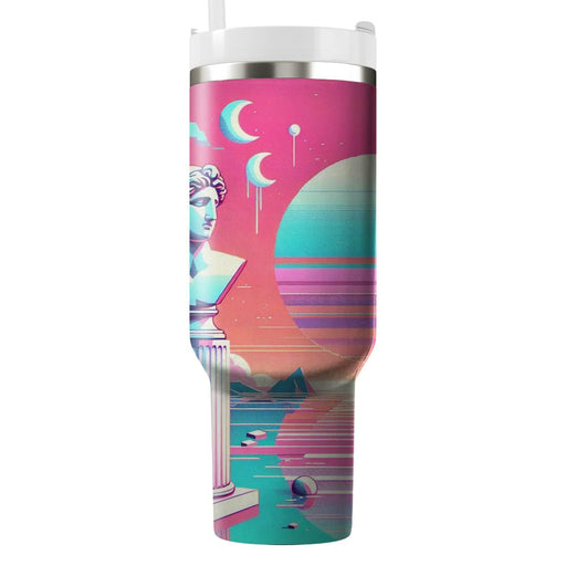 Vaporwave Mirage  Tumblers With Lids