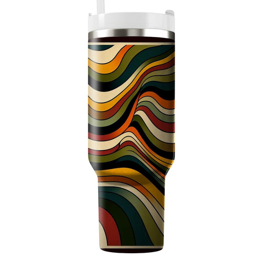 Vintage Vinyl Waves  Personalized Tumblers