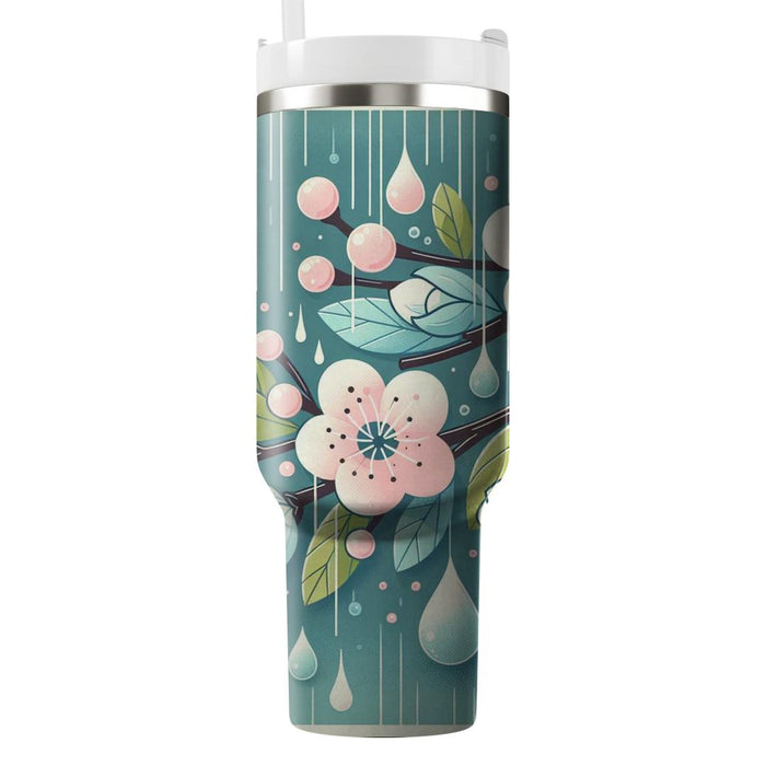 Spring Rain Delight  Decorative Tumblers