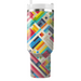 Geometric Rainbow Tiles  Decorative Tumblers