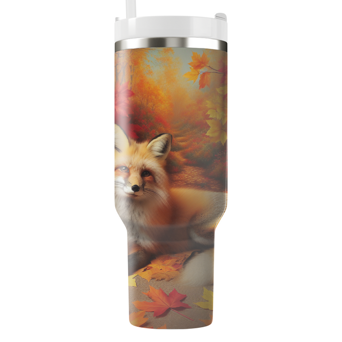 Whimsical Fox Tales  Personalized Tumblers