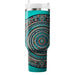 Turquoise Tribal Circle  Personalized Tumblers