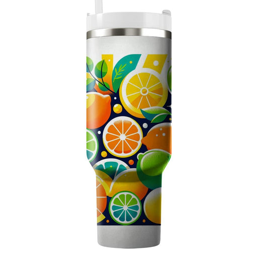 Sunny Citrus Grove  Tumblers With Lids