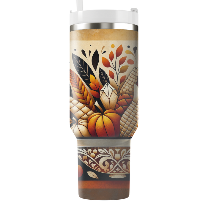 Bountiful Festival Of Gratitude Tumblers With Lids