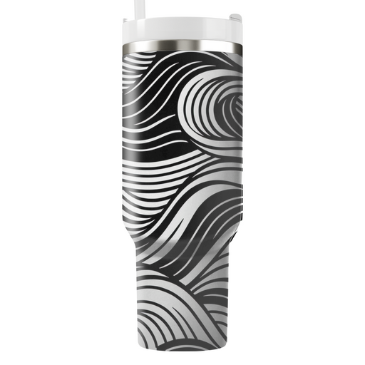 Bold Linear Waves  Custom Tumblers