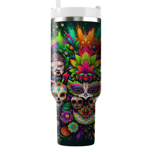 Fusion Festivities - Multicultural Carnival  Tumbler Cups