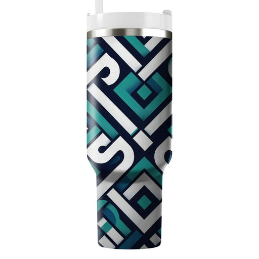 Twisted Diamond Mosaic  Insulated Tumblers