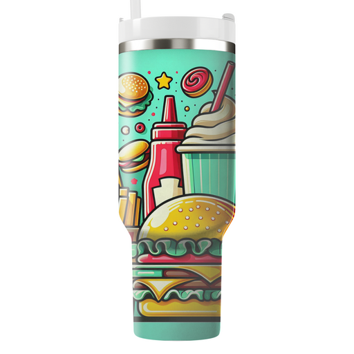 Radical Retro Food Personalized Tumblers