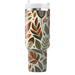 Stylized Leaf Patchwork Custom Tumblers