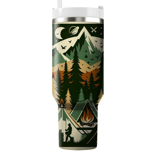 Vintage Camping Adventure  Tumblers With Lids