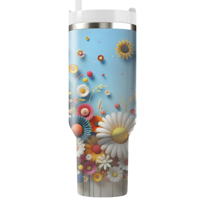 Whimsical Flower Adventure  Insulated Tumblers