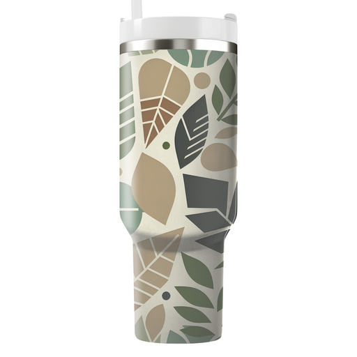 Geometric Leaf Impressions  Custom Tumblers